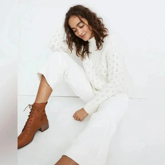 Madewell Emmett wide leg cropped wide wale corduroys - Picture 1 of 15